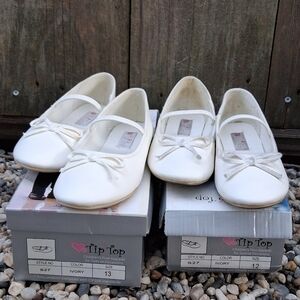 Kids White Shoes 13&12